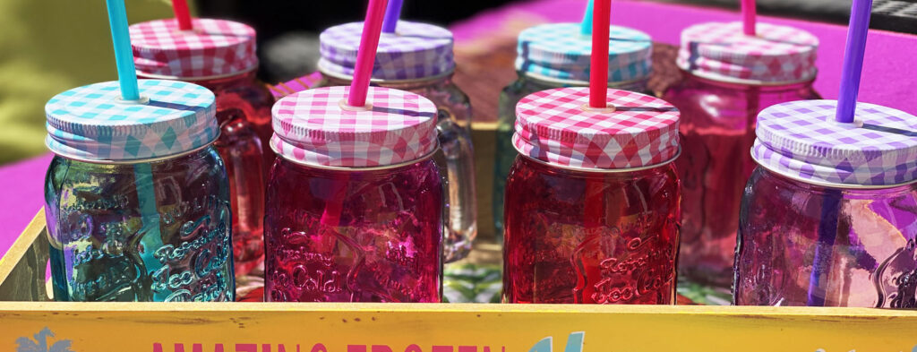 At the Caribbean: the ultimate holiday feeling at home part 1: glasses and jars